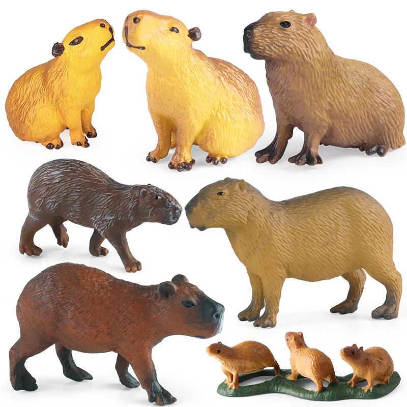 Children's Realistic Capybara Wild Animal Model Toy Ornament