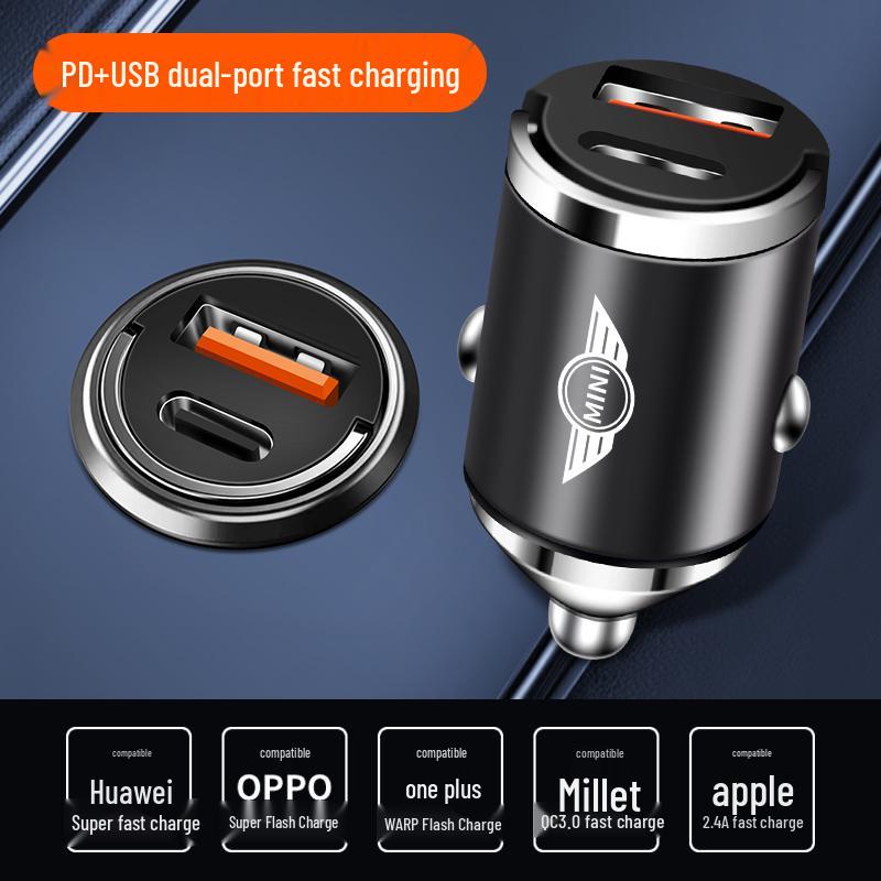 Fast Charging Car Charger for BMW Mini Cooper F56/F55 Cigarette Lighter Interior Accessories