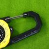 1Pc Luminous Compass Keychain Carabiner Portable Abs Material Directional Guide Sports Off-Road For Hiking Camping
