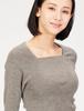Double Standard Clothing Rib Knit Top Size 38 Sov. 0509-020-223 Women's Gray,