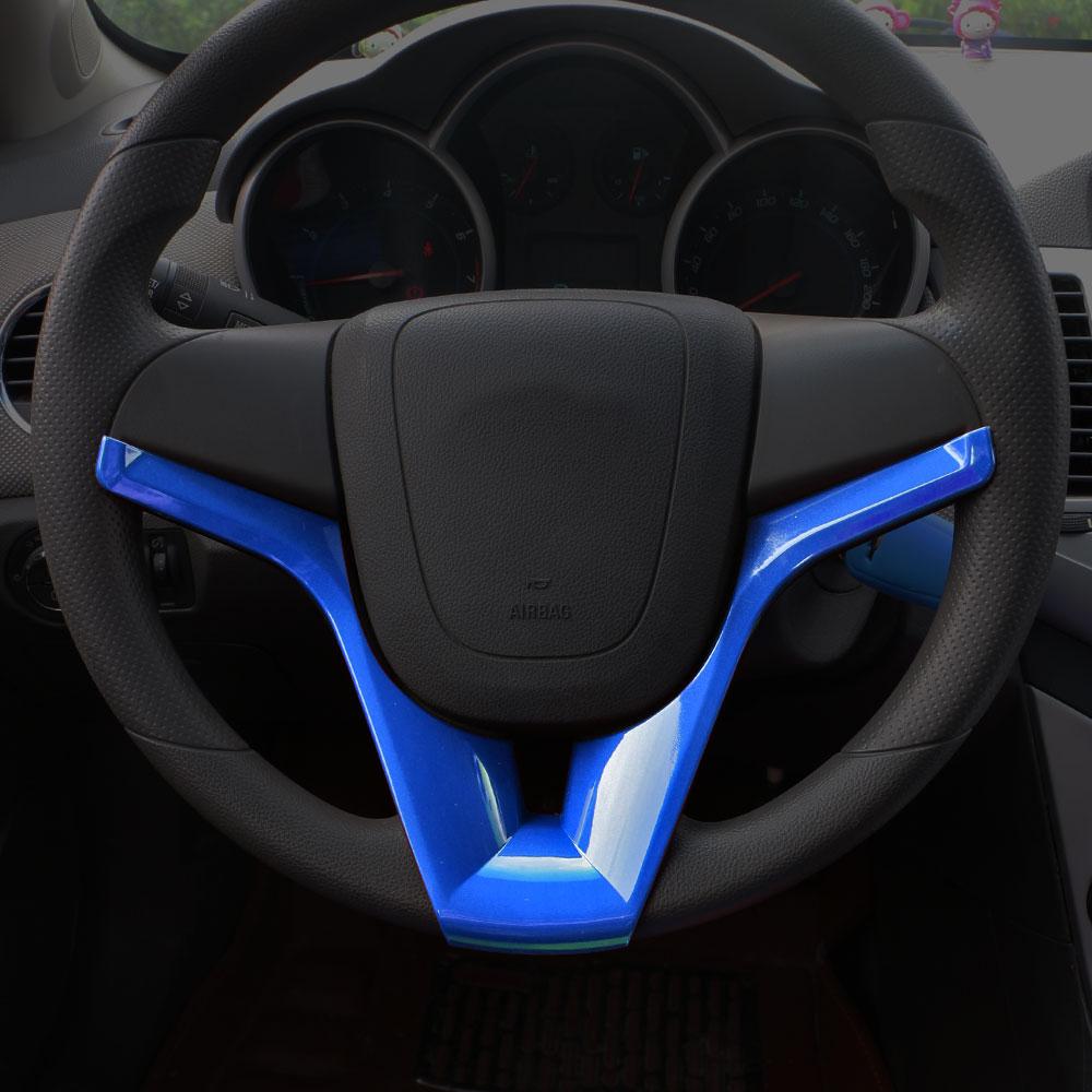 Autocolant ABS pentru panou de volan Squins pentru capac pentru Chevrolet Cruze 2009 - 2012 2013 2014 2015 Sedan Hatchback