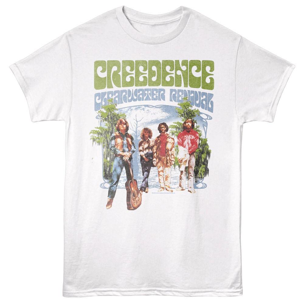 Creedence Clearwater Revival Water Flows Band Photo Men s T Shirt XXL