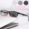 Unisex Ultralight Photochromic Multifocal Reading Glasses Men Women Square Progressive Glasses Vintage Discoloration Presbyopia