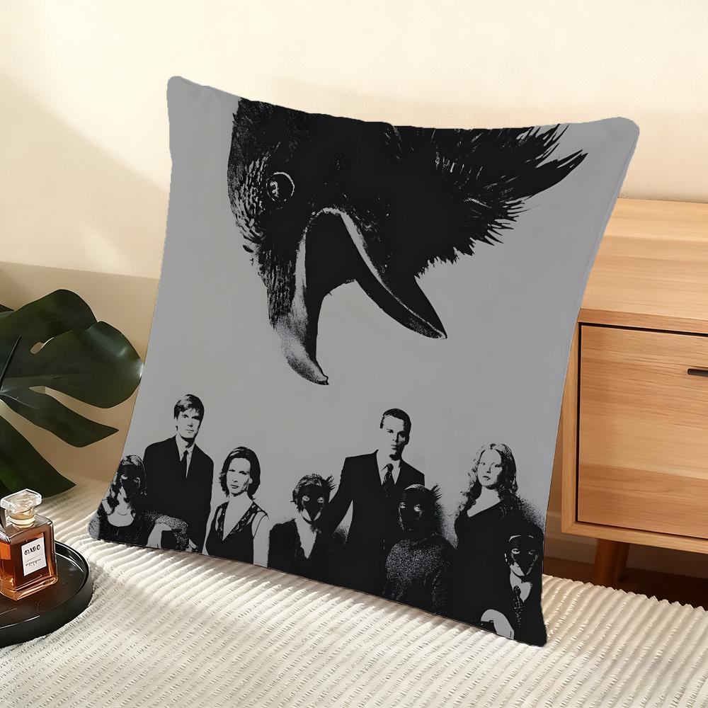 Cushion Cover Silky Short Plush Home Sofa Cushion Cover - Invisible Zipper Home Decoration Six Feet Under TV Series