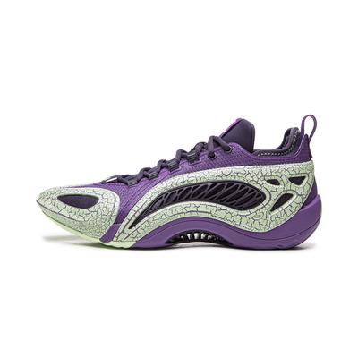 Li Ning Fan Wu Zhi Kong 1 Super Dämon Ultraleicht Flexibel Stabil Outdoor Basketballschuhe Herren Sneaker Zirkon-Lila ABFW009-3