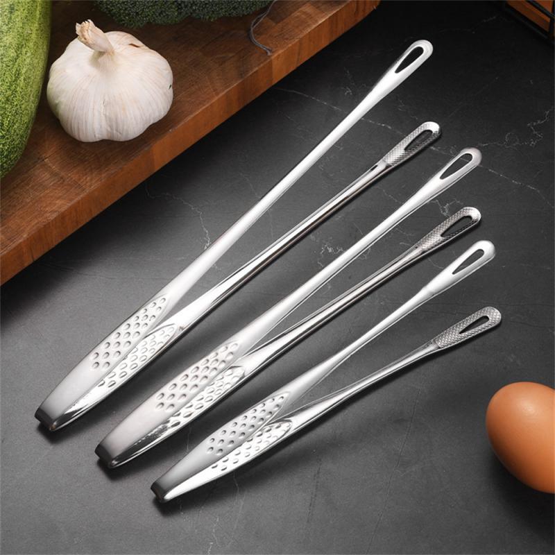 Stainless Steel Food Tongs Long Handle Non-Slip Barbecue Tongs Steak Tongs Kitchen Cooking Tools Kitchen Accessories