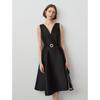 LANCY French Retro Square Neck Little Black Dress