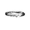 Luxury Diamond-Set Twisted Ring: Elegant, Fashionable Couple's Jewelry Gift