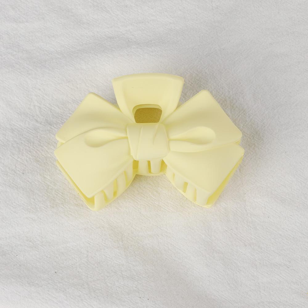 New Candy Bowknot Hair Claw Clips Women Girls Matt Plastic Big Bow Ponytail Holder Hair Clamps Crab Barrettes Hair Accessories