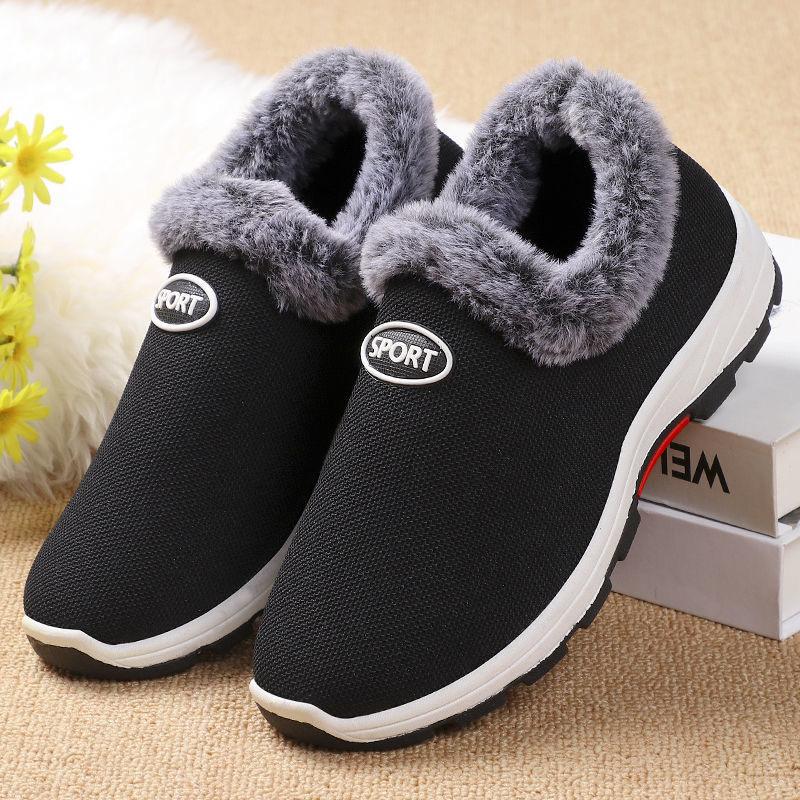 Winter  Cloth Shoes Boots Women Cotton Shoes Padded Thickened Sneakers Non-slip Warm Womens Cotton Platform Boots Snow Boots