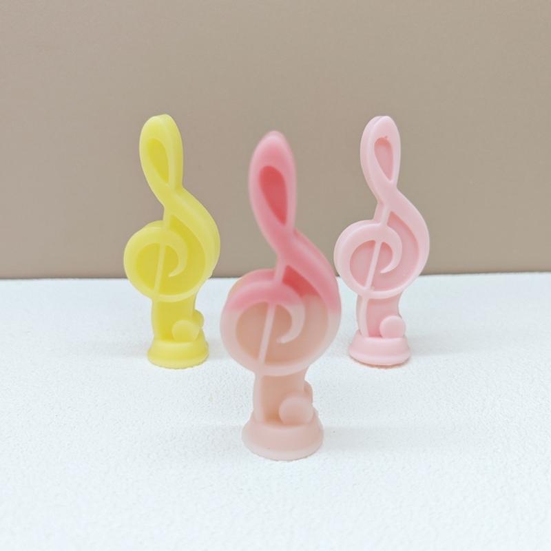 Musical Note Candle Molds Silicone Moulds Scented Candle Resin Casting Molds Handmade DIY Clay Molds Table Decorations