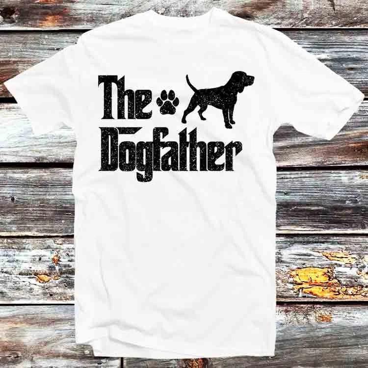 Beagle Dog The Dogfather Dog Dad Distressed T Shirt B584