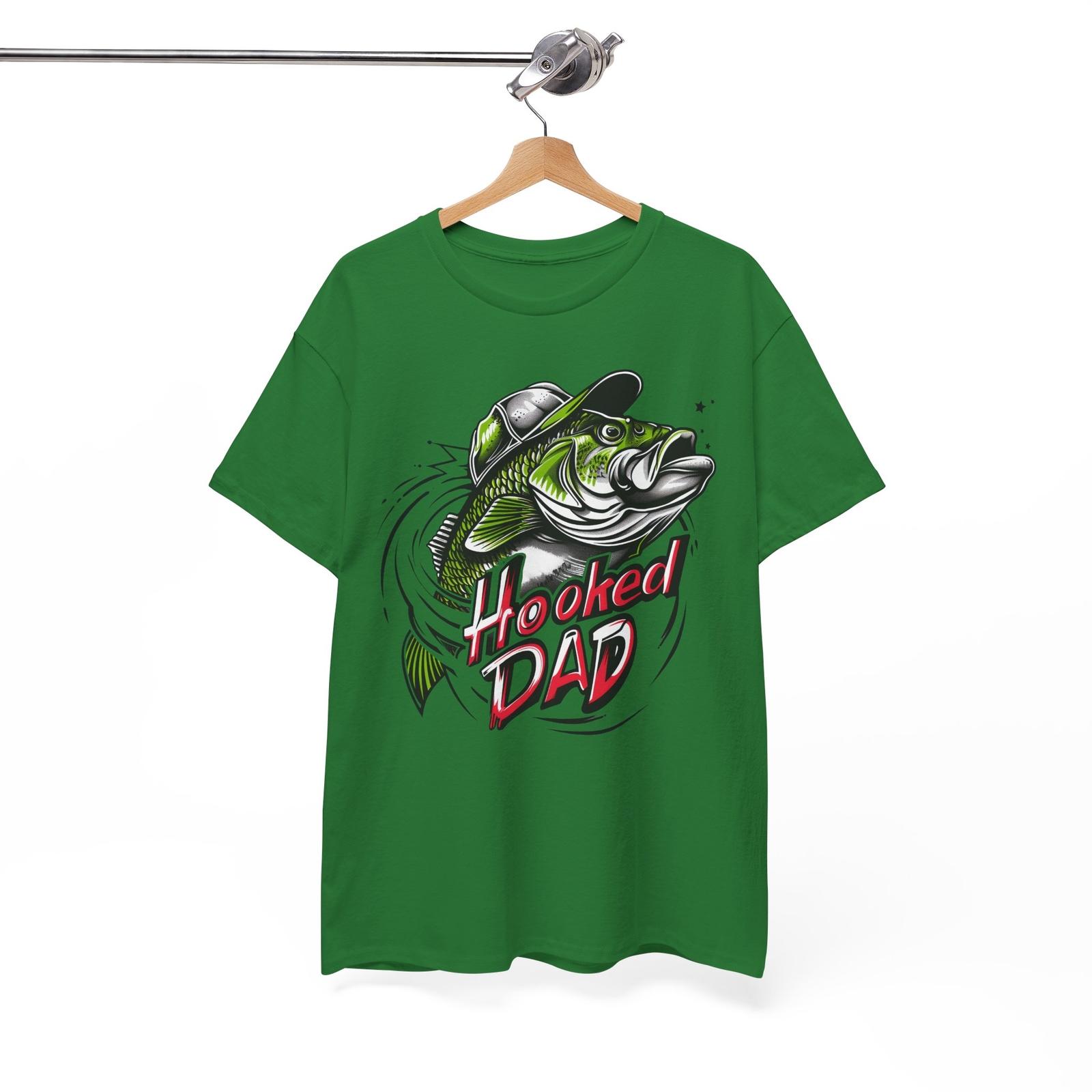 

Hooked Dad Saltwater Fishing T-Shirt - Offshore Fisherman Tee for Deep Sea Unisex T-Shirt XXXL