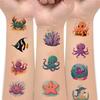 54pcs Temporary Tattoo Ocean Stickers Temporary Tattoo Stickers Decorative Stickers For Arms Children Shoulders