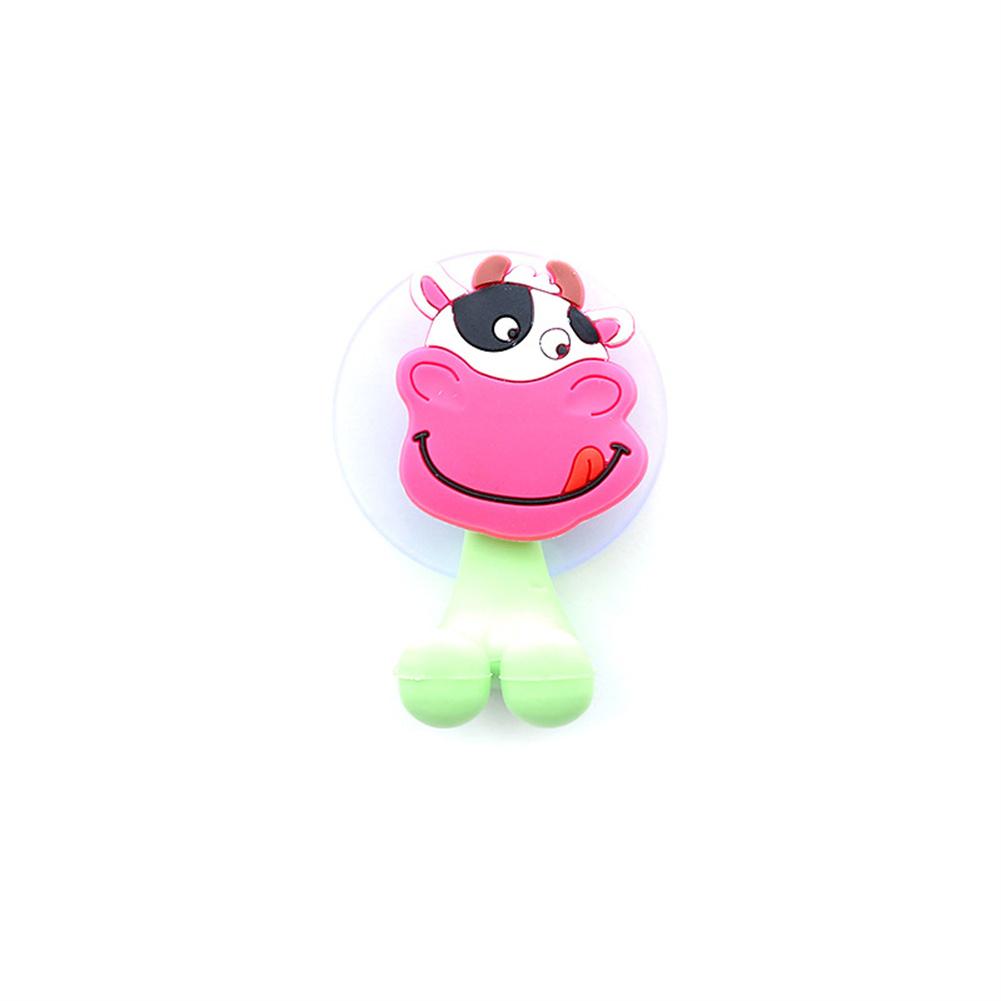 Novelty Cartoon Animal Toothbrush Holder Wall Mount Suction Cup Bathroom Organizer Fun and Practical Accessories