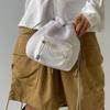 New ArrivalS Open Run Women S meSh Pocket drawString Mini Bag