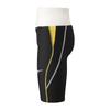 Mizuno Stream Ace Half Size Black X Size for Challenge Fitness and Gym Use Men's Spats, N2MB0020, Yellow, S, Swimmers,