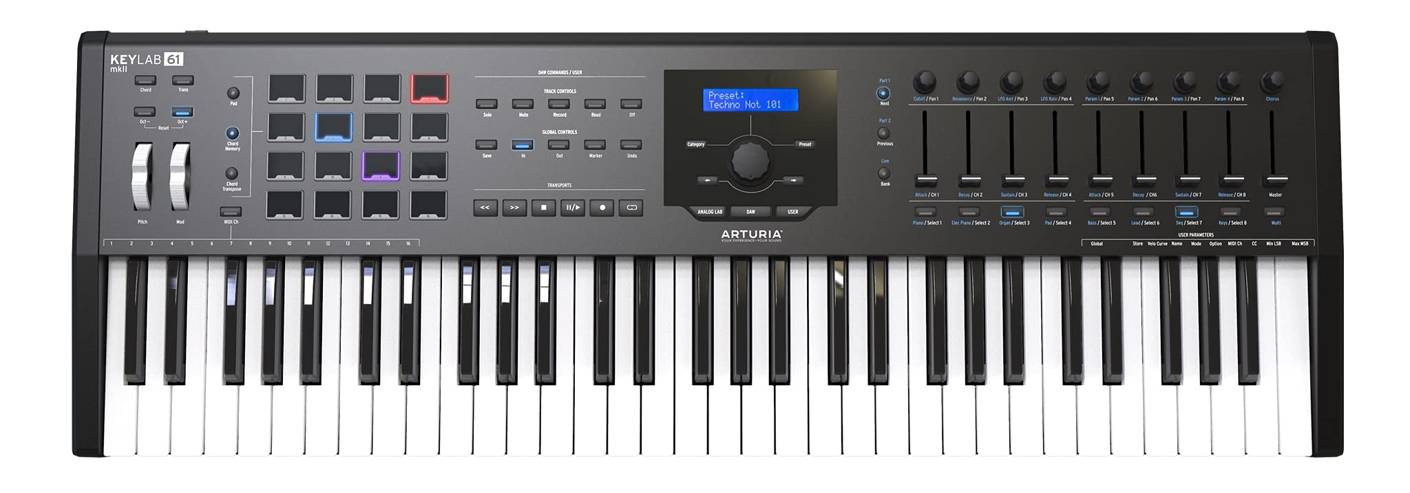 

Arturia Keyboard Controller KeyLab mkII 61 Keys Black