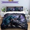3pcs Custom Name Dark Angel's Lament Bedding Set Printed Bedding Set Duvet Cover Closure Includes 1 Duvet Cover & 2 Pillowcases Bedroom Decor