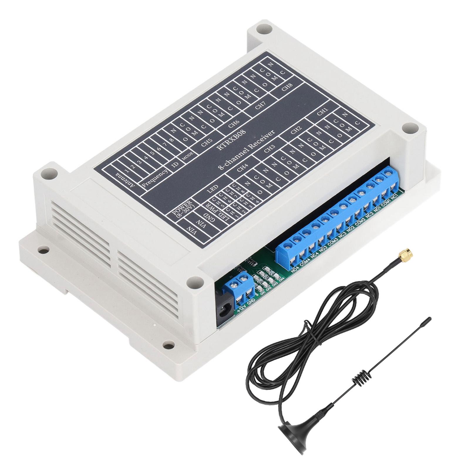 

Remote Control Module 8 Channel Wireless Relay Controller Receiver Board DC 830V
