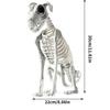 Halloween Skeleton Dog Spooky Skeleton Animal Realistic Halloween Skeleton Dog Statue Skull Bone Art Ornaments for Party Haunted