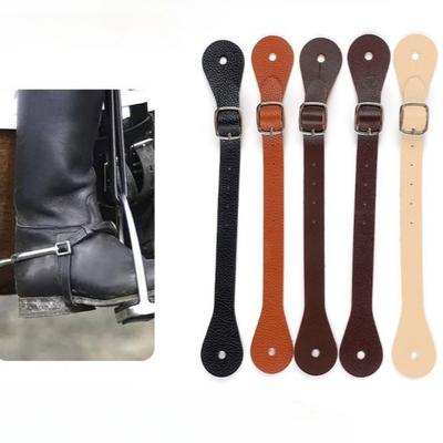 1PC Durable Equestrian Adjustable British Boot Straps Premium Women Men Spur Straps for Horse Riding Accessories