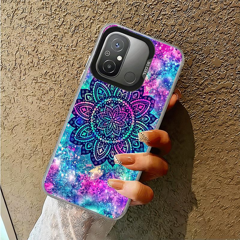 Mandala Sunflower Dreamy Style Shockproof Phone Case for Xiaomi Poco X7 X6 X5 X3 Pro F7 Ultra M8 Redmi 15C 15 14C 13C 12C 10C 13