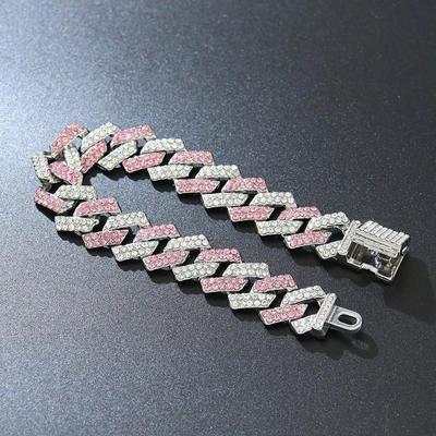 Halsbanden met hondketting, Diamanten ketting Strass Bling Glitter Metalen Choker Cubaanse schakel Hondenhalsband, Huisdierensieraden Voor Puppy XS Kleine Middelgrote Grote Honden Katten