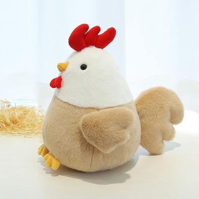 Plüschtier Hühnerpuppe Süße Hühnerpuppe Weiches und bequemes Schlafkissen für Mädchen Geschenkpuppe für Kinder