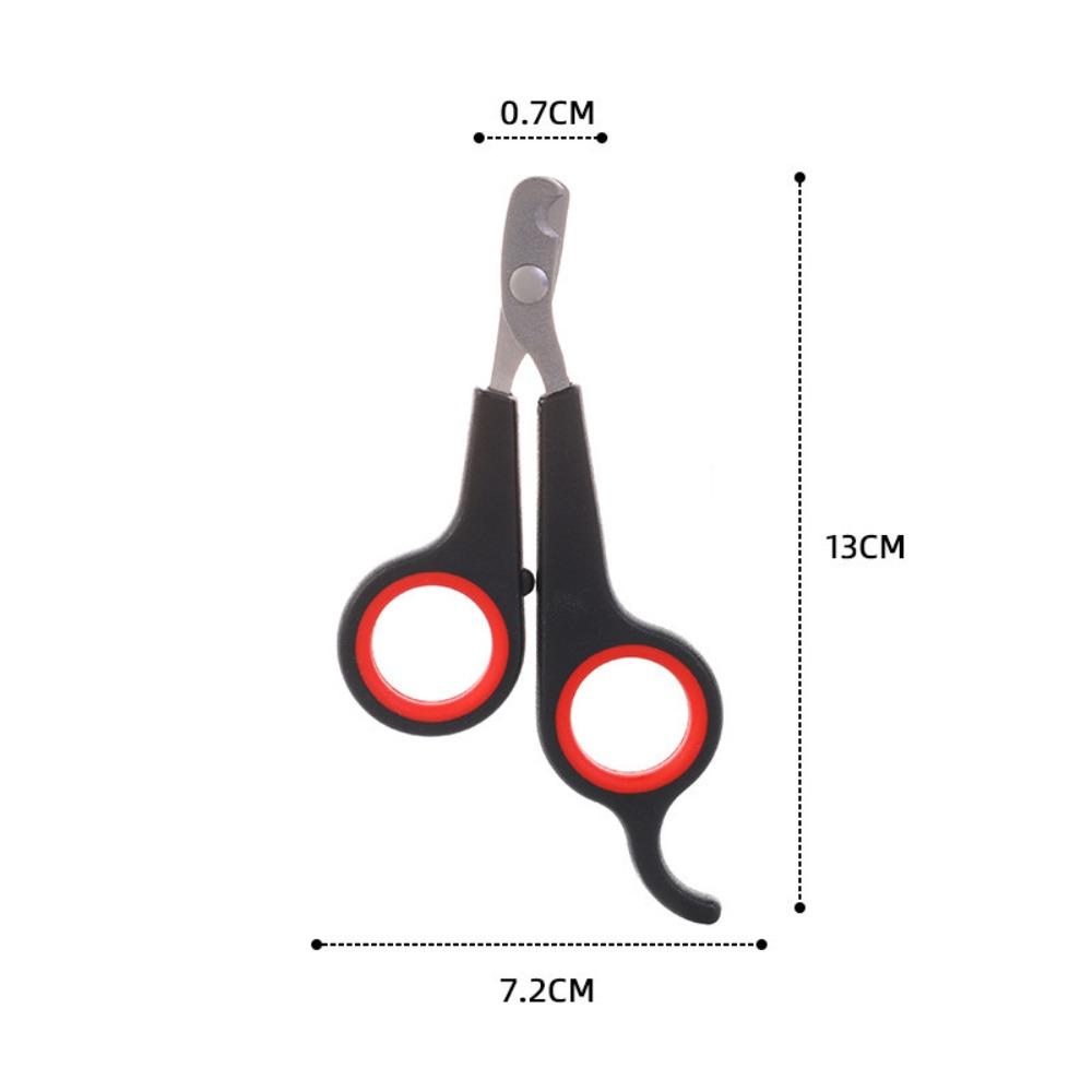 Stainless Steel Pet Nail Clippers Safe Anti‑Split Design Professional Grooming Scissors for Kittens Small Dogs Daily Pet Care Supplies