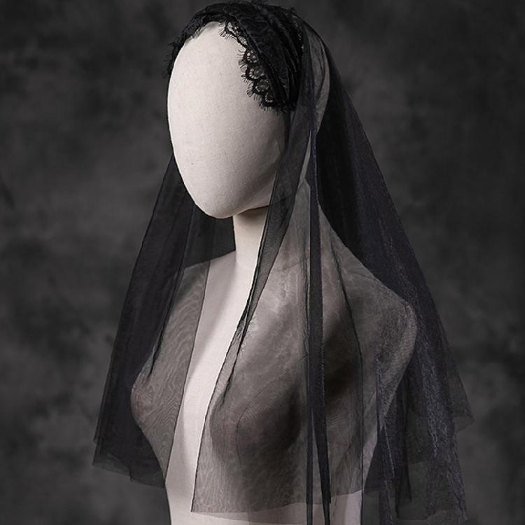 Lace Veil Spanish Head Covering for Catholic Chapel Bridal Wedding Party Veil