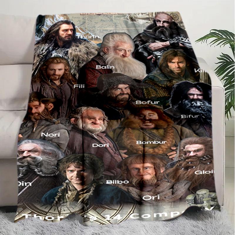 1PC The Lord of the Rings blanket, all-season lightweight home office outdoor nap multifunctional blanket, Christmas gifts