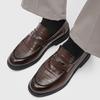 Fashion Men's leather shoes High quality British style Business or Dress up party Outdoor Fashion Street 38-46 Luxury loafers Slip on
