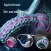 A184 Silicone Octopus Tentacle Toy - Purple & Green Anal Stimulation Dildo for Men & Women, SM Super Long Realistic Design.