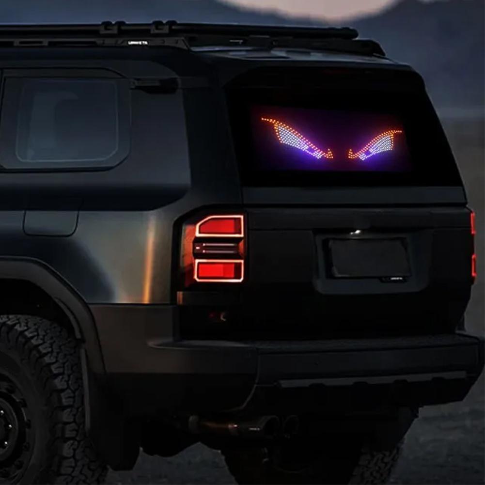 New Product Devil Eye Car LED Decorative Lights Modified 11 Modes USB Big Eye Light Car Personality Decoration Accessories
