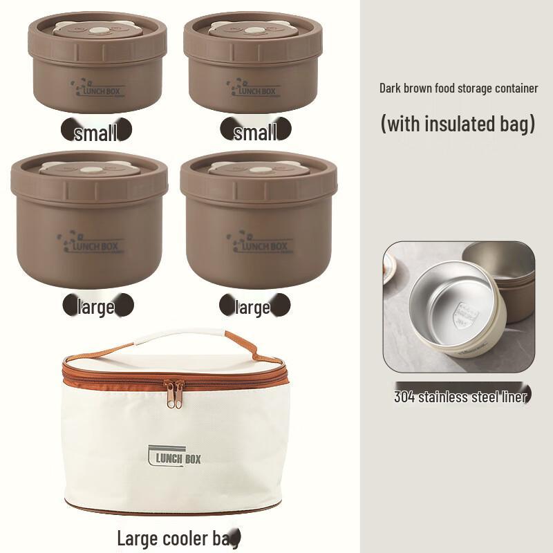 Portable Insulated Stainless Steel Lunch Box