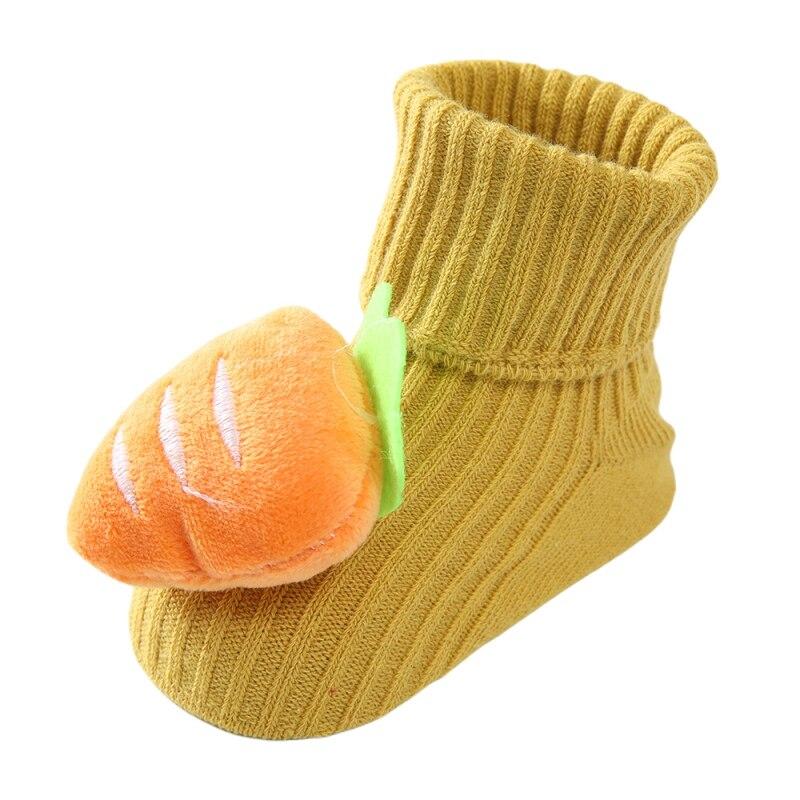 

Хлопковые носки для новорожденных девочек и мальчиков от 0 до 1 года, носки с изображением животных, противоскользящие носки средней длины на трубке One Size