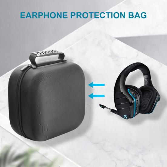 Protective Bag Anti-scratch Good Hardness Lightweight Gaming Bluetooth-compatible Headphone Nylon Storage Pouch for Logitech G933