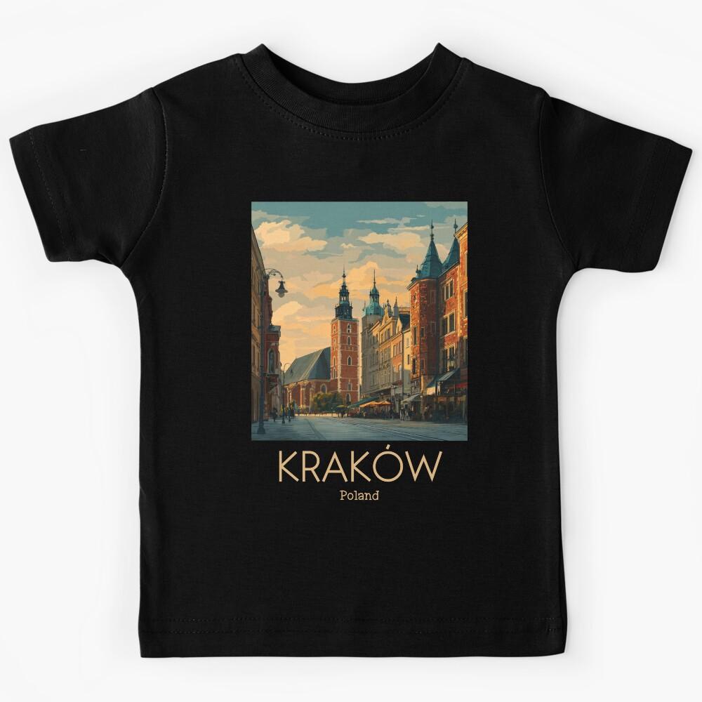 A Vintage Illustration of Kraków - Poland  Kids T-Shirt 140