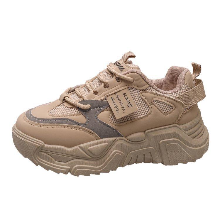 Magic Daddy Shoes Women's Autumn and Winter New College Style Platform Sneakers Mesh Versatile Casual Shoes