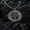 Vintage Stainless Steel Men's Tree of Life Pendant Necklace with Engraving