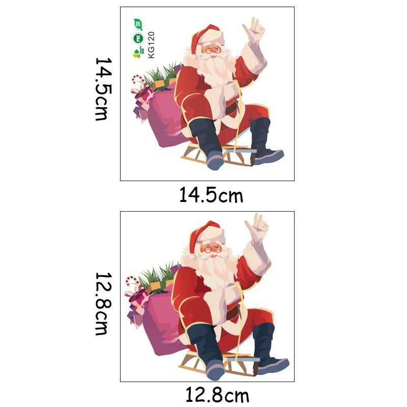 Wall Decals Santa Claus Elk Snowman Switch Sticker Christmas Wall Switch Panel DecorativeNew Year Removable Wall Mural Art Pvc