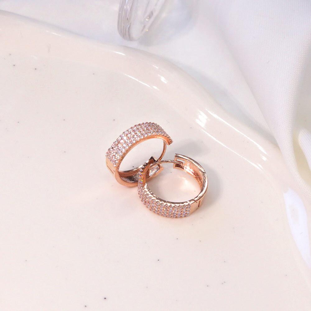 Dieuamour 14K Gold Pin Amity One-Touch Earrings