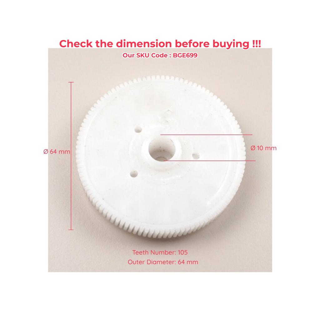 BGE699 Rear Windshield Glass Wiper Motor Repair Gear XS41A17K441AC for Ford Focus SW HB MK1 1998-2005