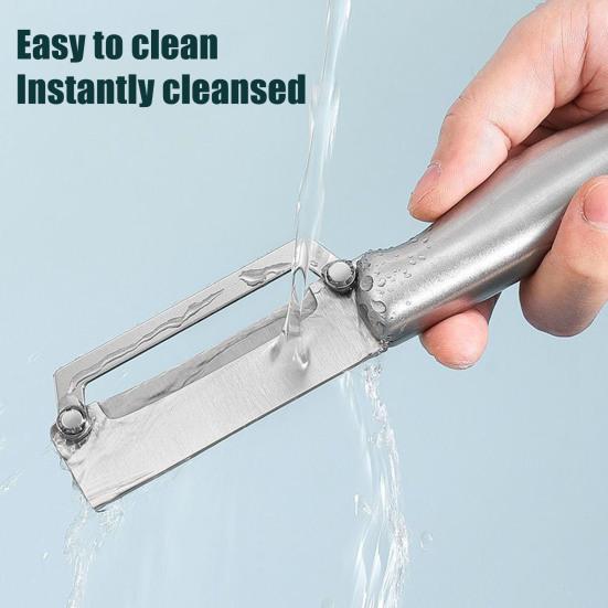 Fruits Vegetable Peeler Stainless Steel Blade Sugar Cane Peeler Rust-Resistant Dishwasher Safe Kitchen Tool for Peeling