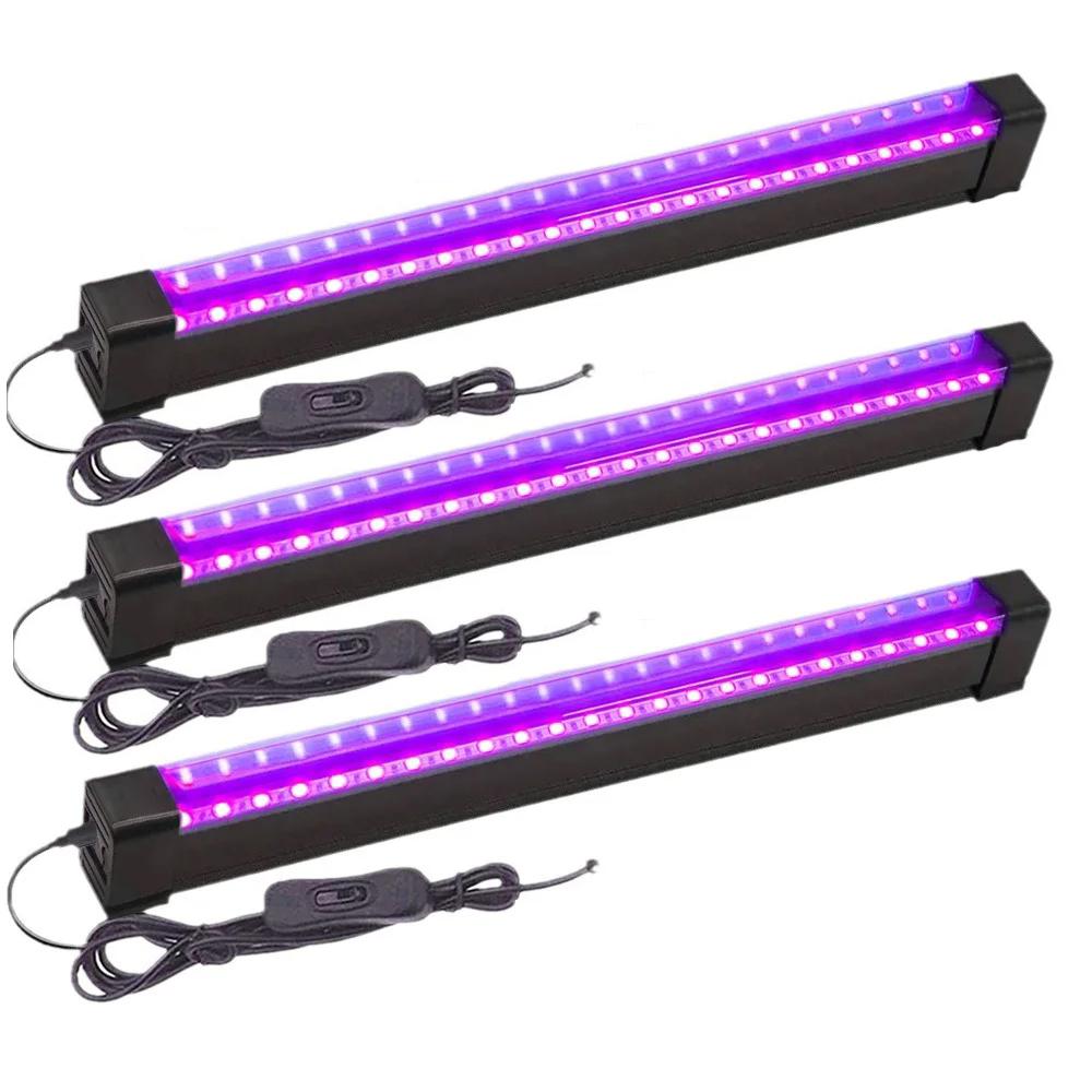 395-405nm Black Light LED UV Lamp Gel T8 Tube 5V USB Plug Ultraviolet Light for Nail Art Stage Party Fluorescent Effect