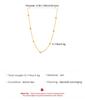 Fashion Gold Color Round Bead Choker Necklace for Women Minimalist Metal Beaded Clavicle Chain Necklace Jewelry Gifts