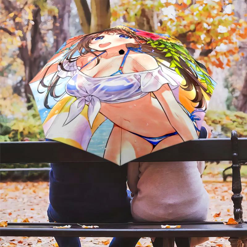 Folding Umbrella Travel Suitable For All Seasons Three Folds Umbrella Gift