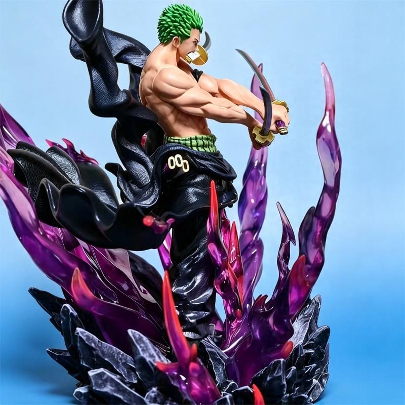 One Piece 30cm Oni Giri Santoryu Zoro Action Figures Anime GK Exquisite PVC Statue Collectible Model Toy Desktop Decor Boy Gift