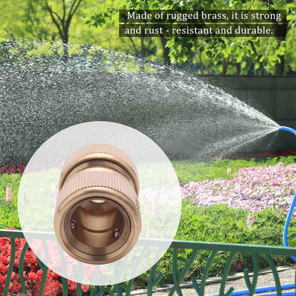 M-Modern-4 Pc Brass Hose Connector Hose End Quick Connect Fitting 1/2 Inch Hose Pipe Quick Connector For Gardening Home Watering